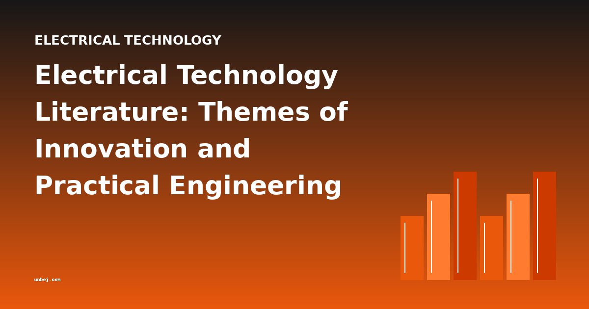 Electrical Technology Literature: Themes of Innovation and Practical Engineering