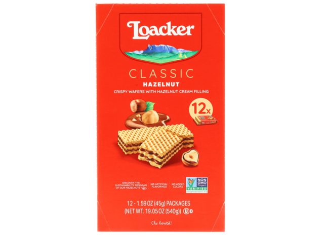 Loacker Classic Crispy Gafers, φουντούκι