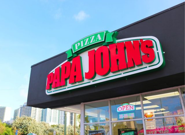 Papa Johns Storefront Sign