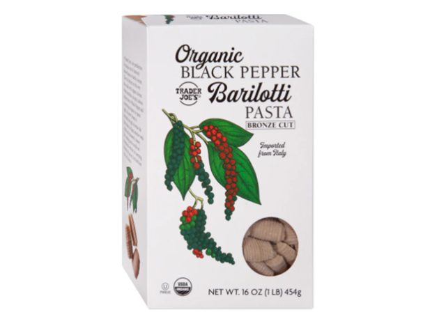Οργανικά μαύρα πιπέρι του Trader Joe Barilotti Pasta
