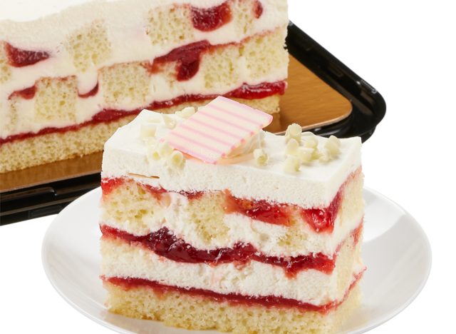 Costco Strawberries & Cream Bar Cake