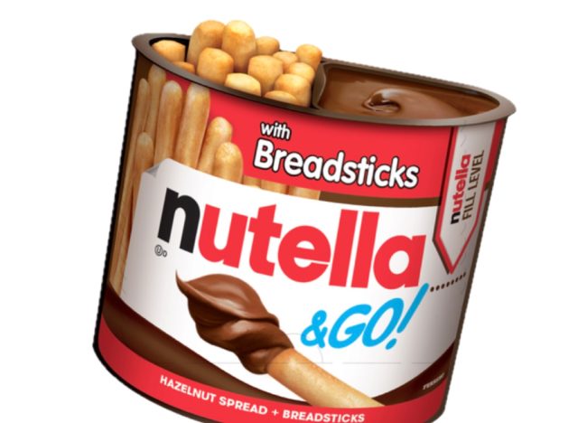 Nutella & Go! Φουντούκι και κακάο εξαπλώθηκαν με breadsticks