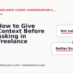 How to Give Context Before Asking in Freelance Client Conversation English