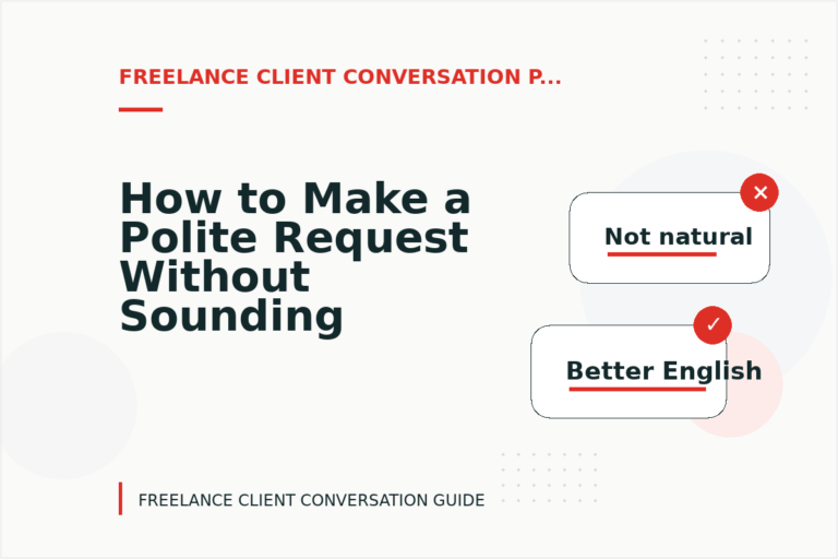 How to Make a Polite Request Without Sounding Demanding in Freelance Client Conversation English How to Make a Polite Request Without Sounding Demanding in Freelance Client Conversation English