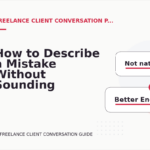 How to Describe a Mistake Without Sounding Rude in Freelance Client Conversation English