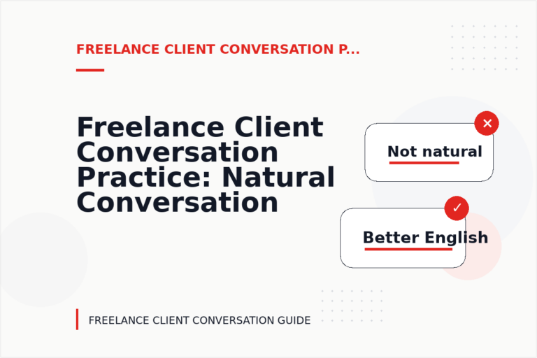 Freelance Client Conversation Practice: Natural Conversation Lines Freelance Client Conversation Practice: Natural Conversation Lines