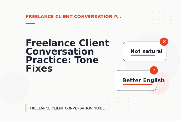 Freelance Client Conversation Practice: Tone Fixes for Real Situations Freelance Client Conversation Practice: Tone Fixes for Real Situations